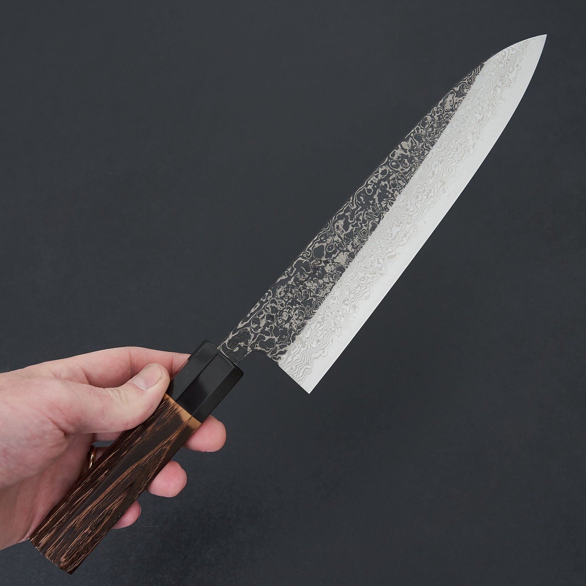 Yoshikane SLD Black Damascus Gyuto 210mm-Knife-Yoshikane-Carbon Knife Co