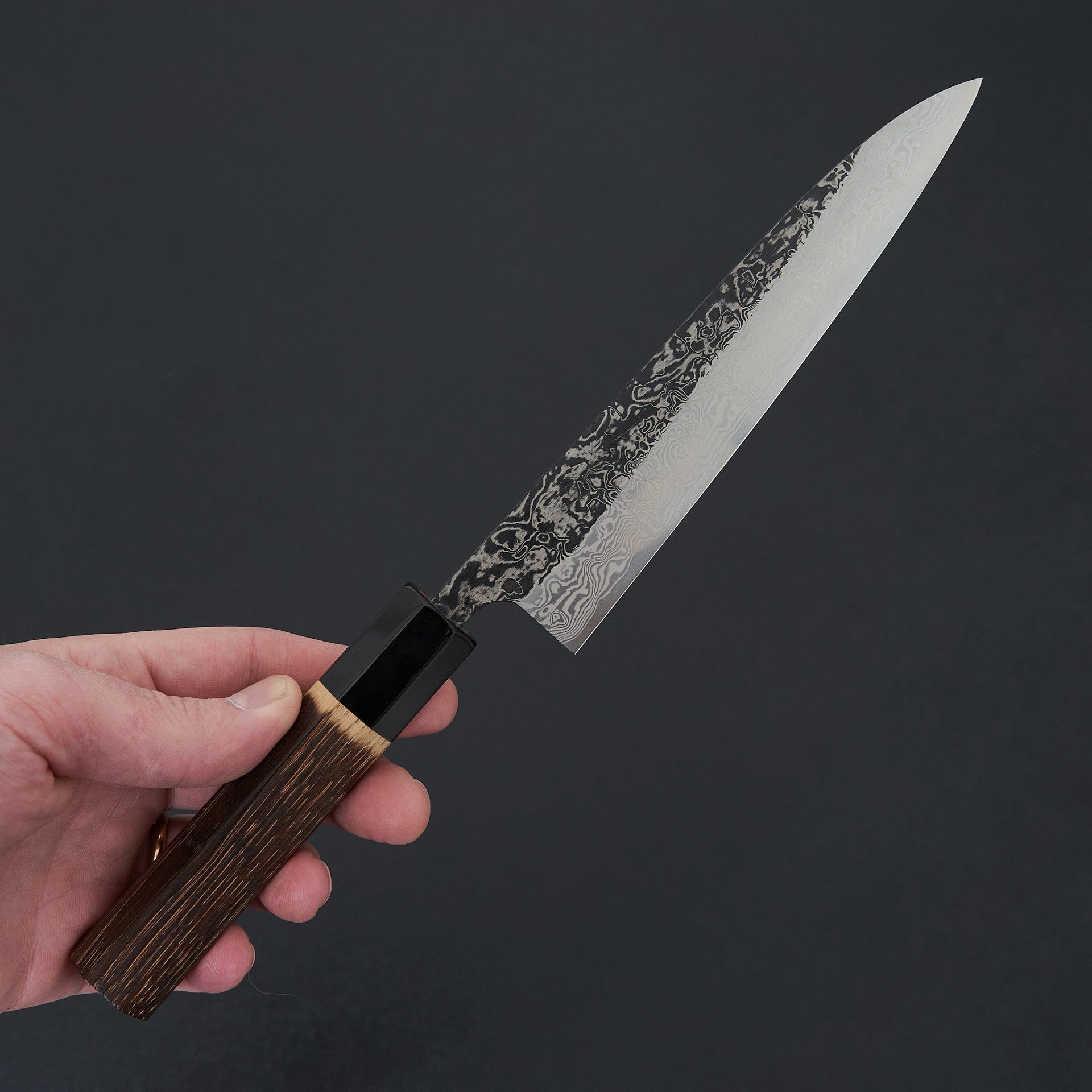 Yoshikane SLD Black Damascus Petty 150mm-Knife-Yoshikane-Carbon Knife Co