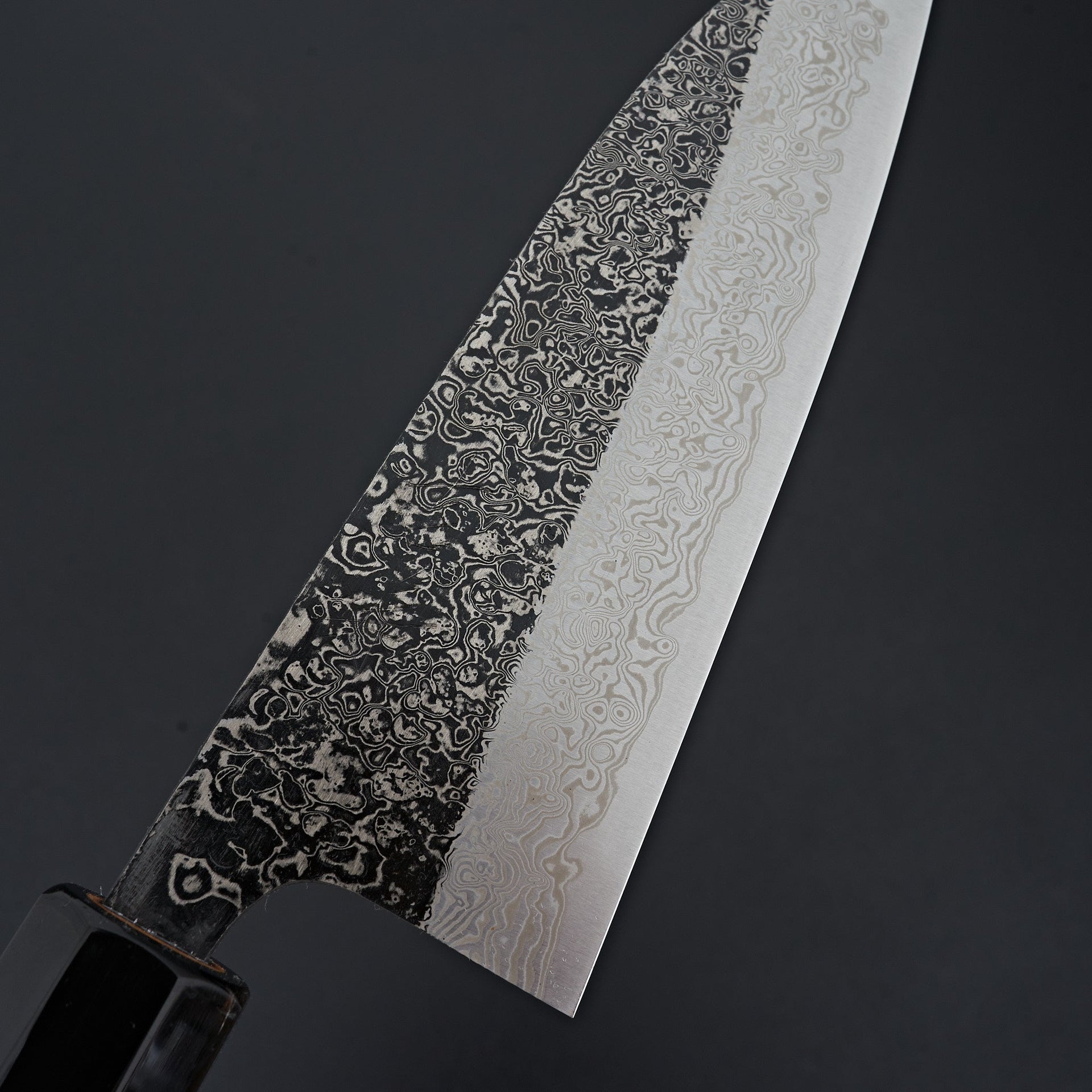 Yoshikane SLD Black Damascus Santoku 165mm-Knife-Yoshikane-Carbon Knife Co