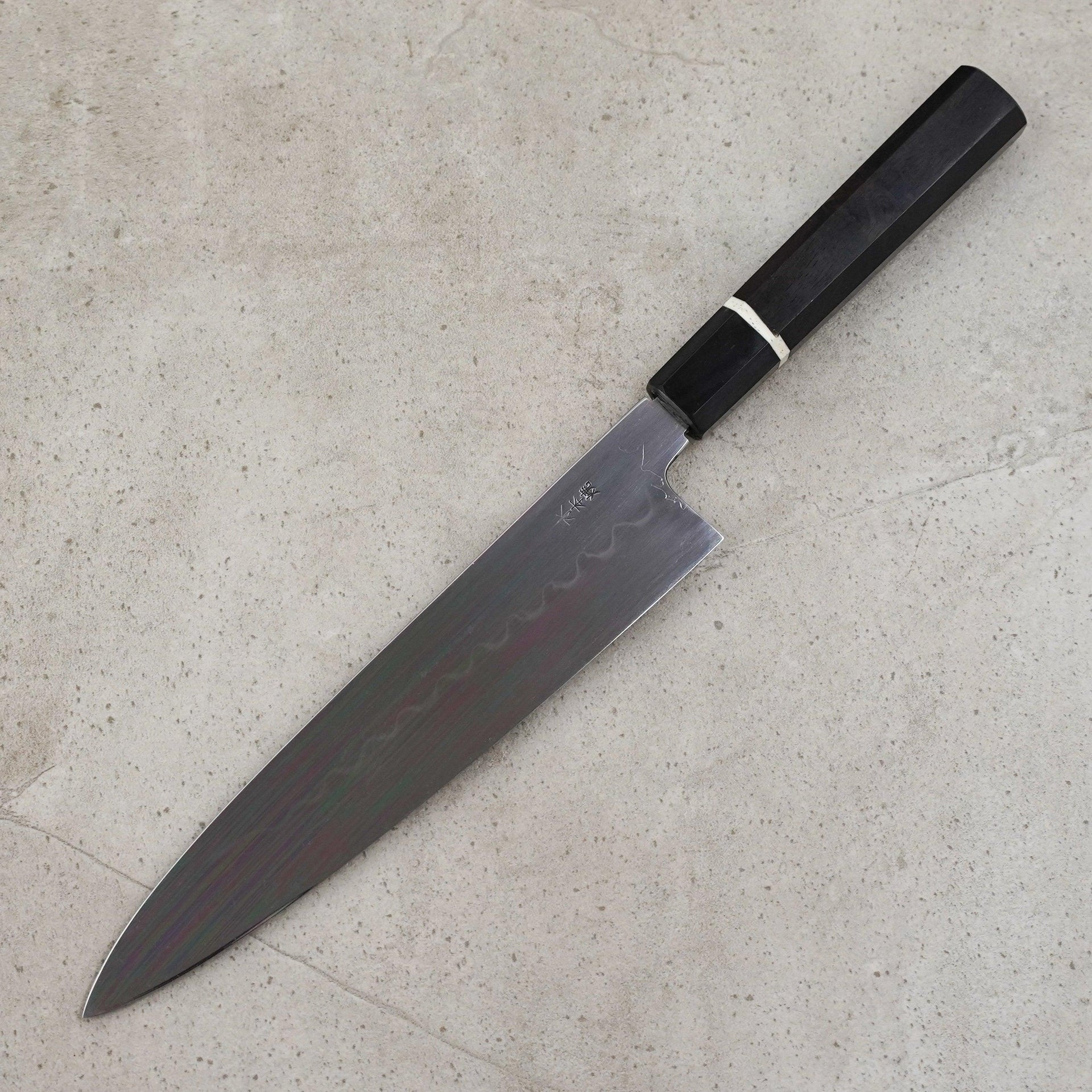 Yoshikazu Ikeda Shirogami 2 Mizu Honyaki Gyuto 240mm-knife-Yoshikazu Ikeda-Carbon Knife Co