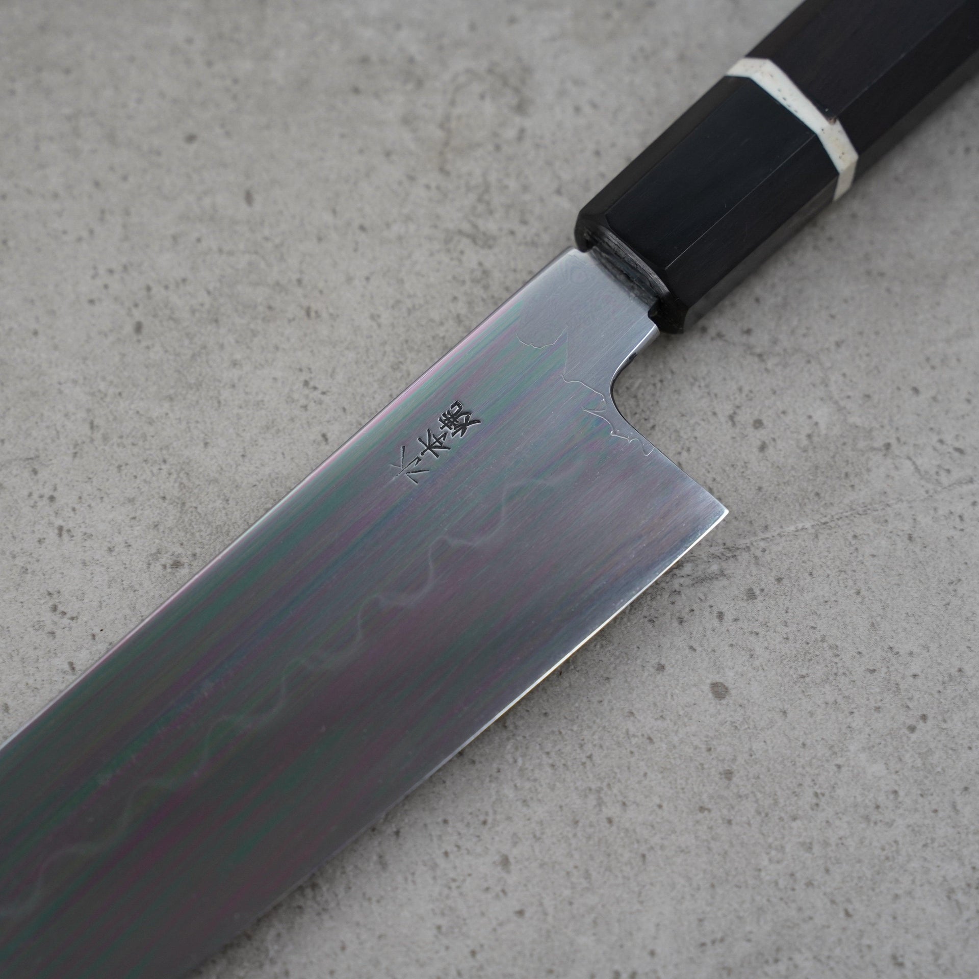 Yoshikazu Ikeda Shirogami 2 Mizu Honyaki Gyuto 240mm-knife-Yoshikazu Ikeda-Carbon Knife Co