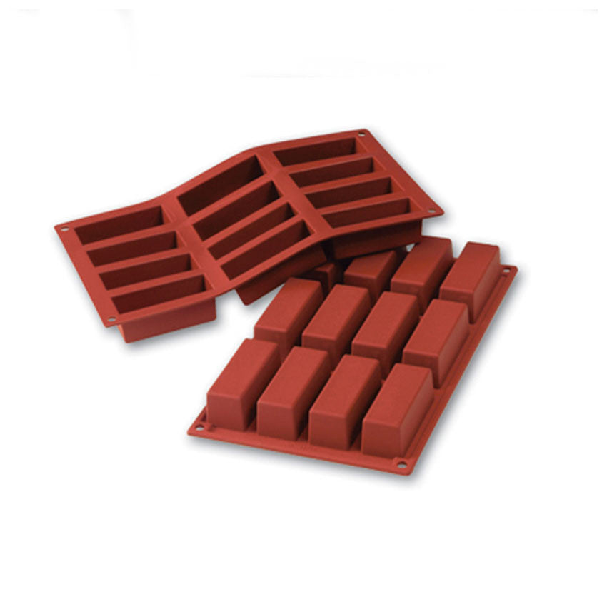 Silikomart Cake Mold 3.11" x 1.14", 12 Cavities