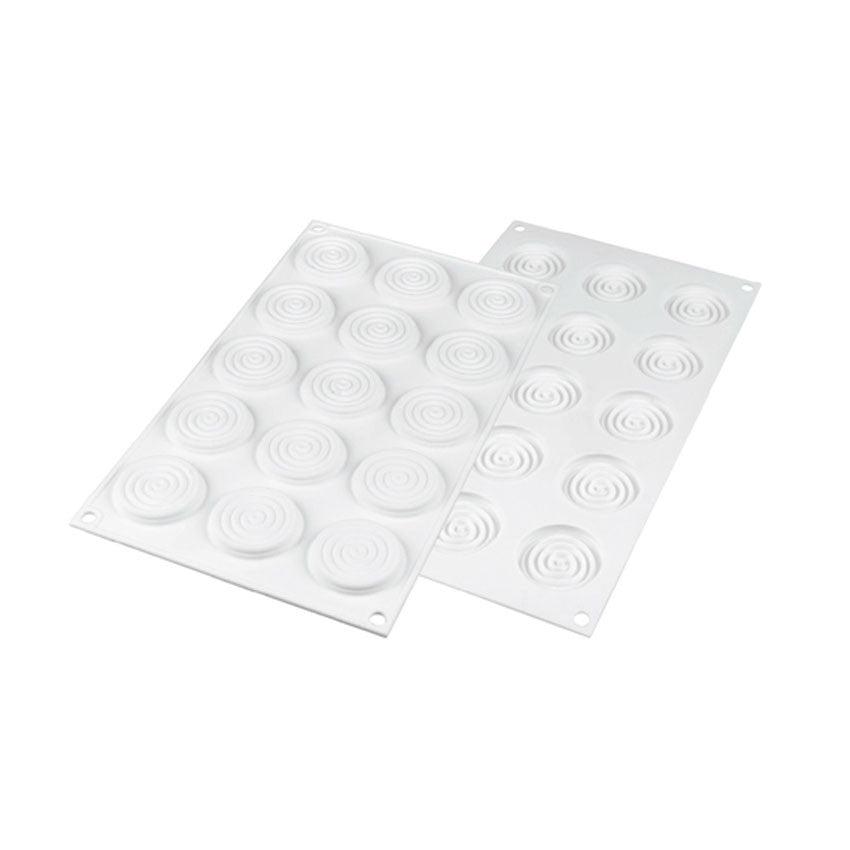 Silikomart "Tourbillon9" Swirl Disc Mold 1.77”, 15 Cavities
