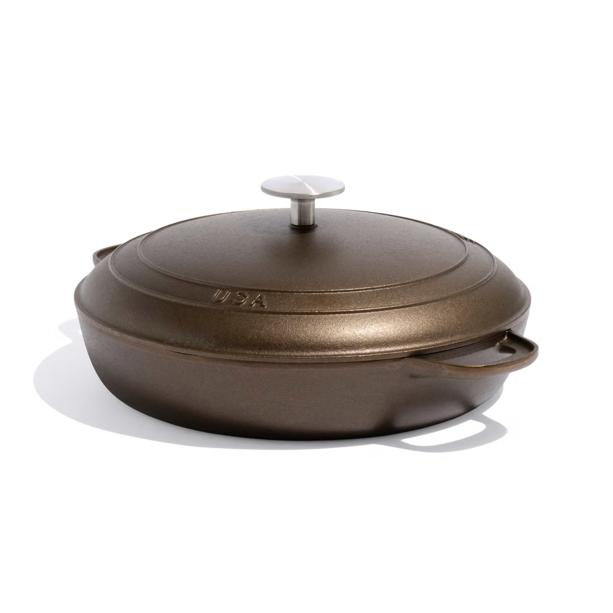 Made In® Seasoned Cast Iron Braiser