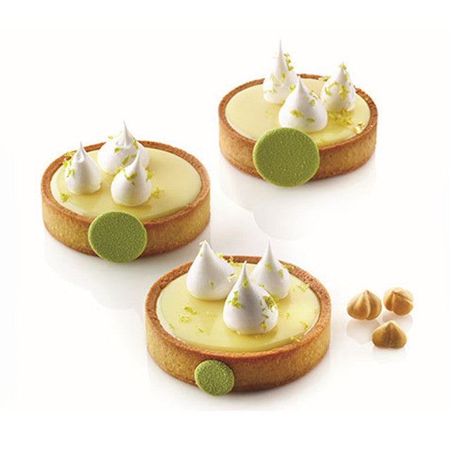 Silikomart Tarte Ring 80mm, Set of 6
