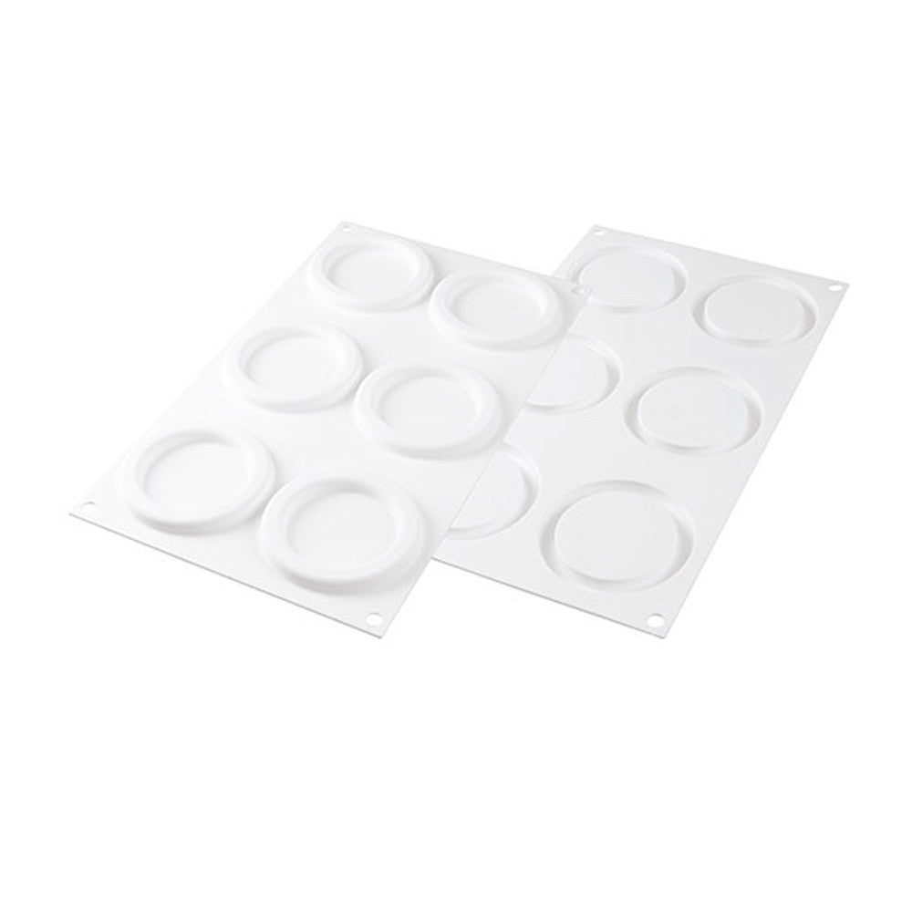 Silikomart 'THE RING 65' Mold 3.34" x 1.96”, 6 Cavities