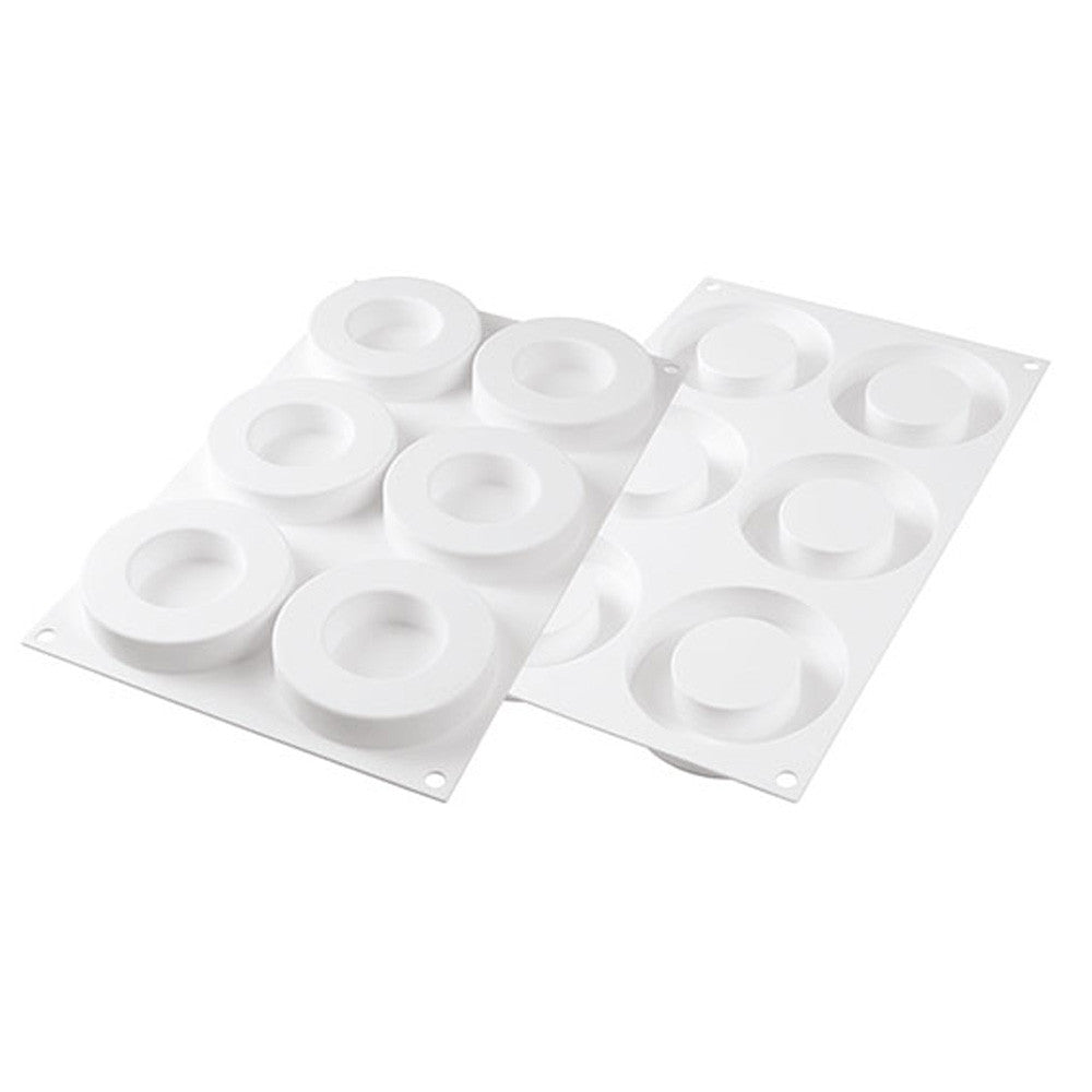 Silikomart 'THE RING 65' Mold 3.34" x 1.96”, 6 Cavities