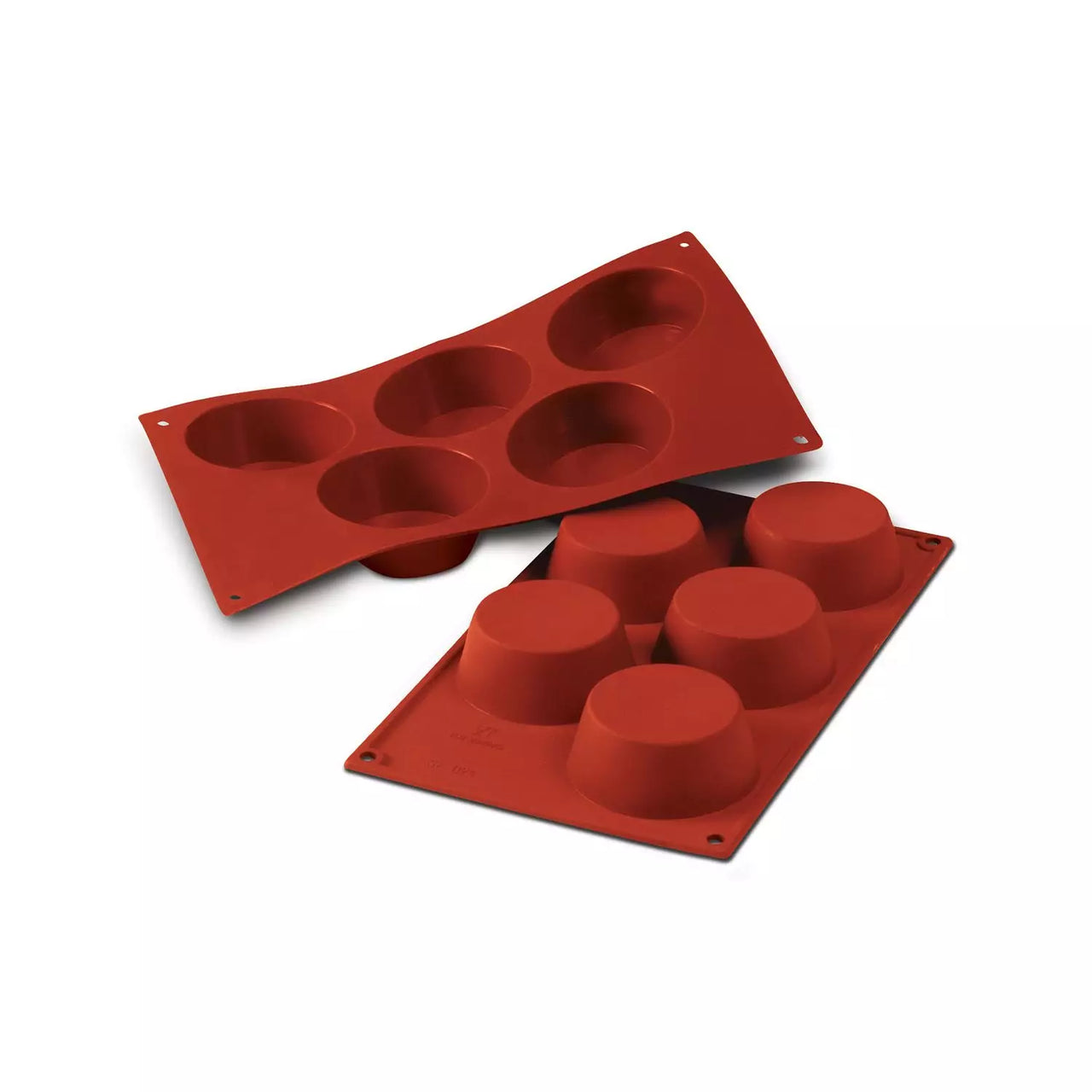 Silikomart Muffin Mold 3.25” x 1.38”, 5 Cavities