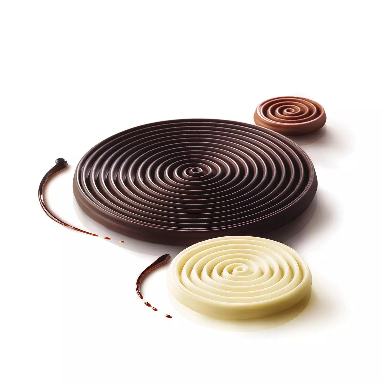 Silikomart "Tourbillon9" Swirl Disc Mold 1.77”, 15 Cavities