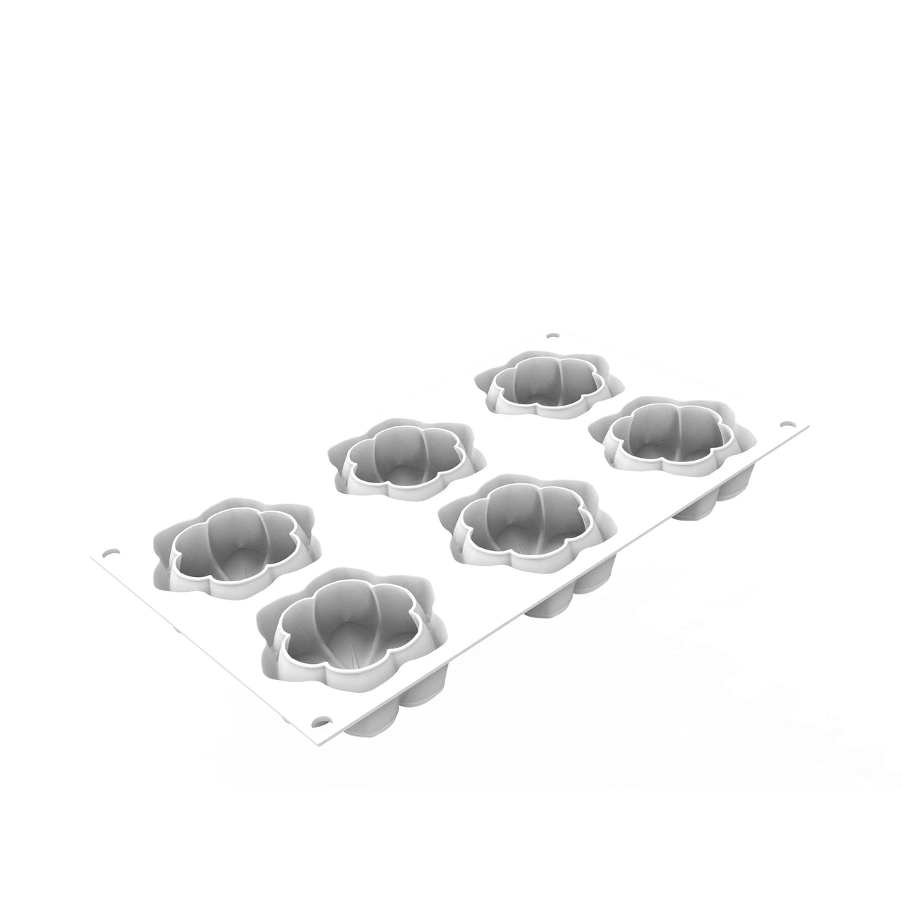 Silikomart Hana 87 Mold 2.8" x 1.2”, 6 Cavities