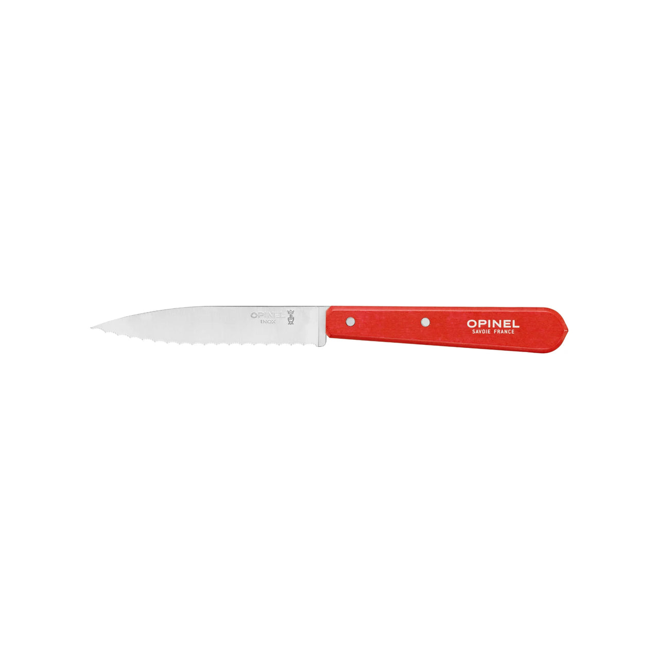 Opinel No.113 Essential Serrated Paring Knife Red