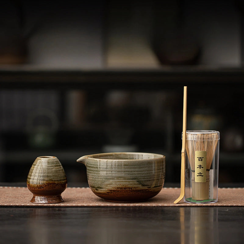 Matcha Set Gohobi Green Brown 020