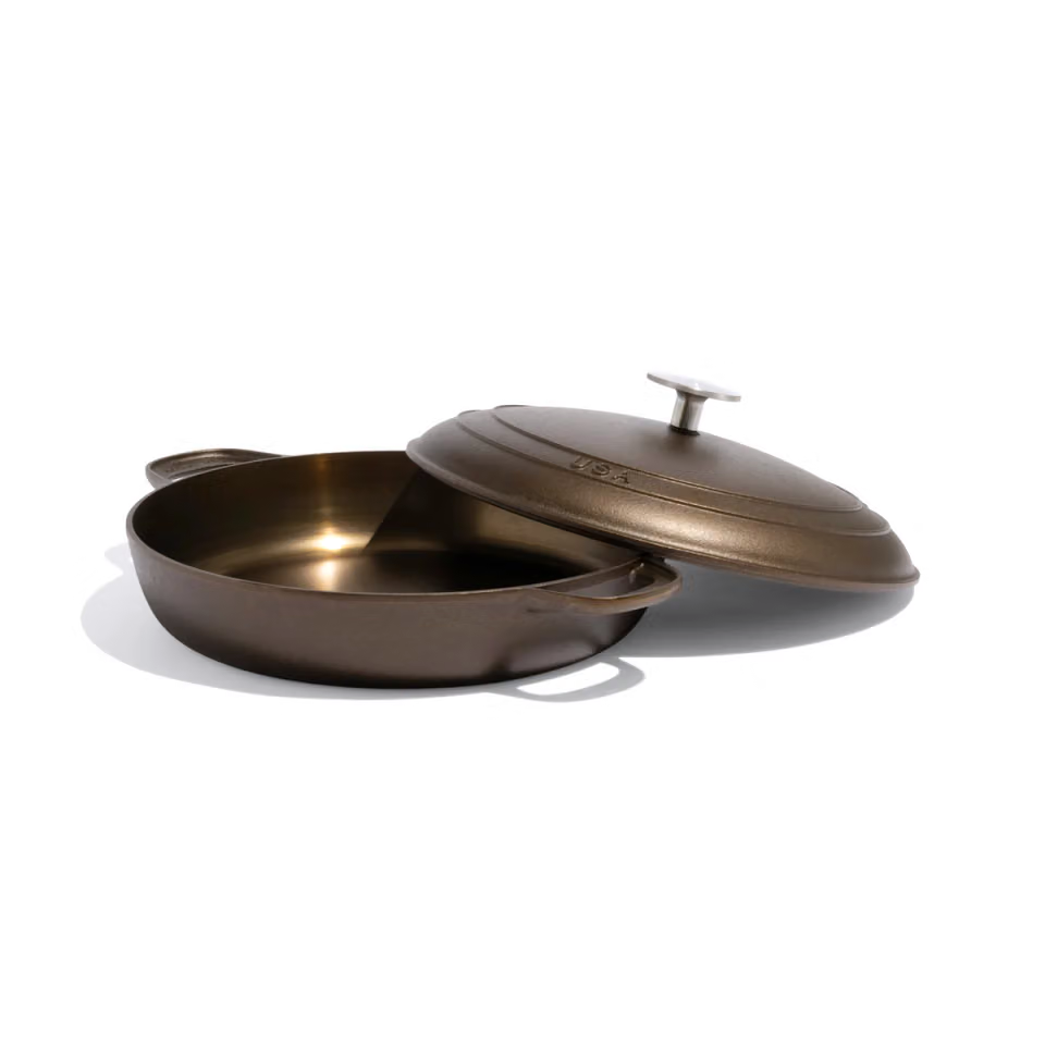 Made In® Seasoned Cast Iron Braiser