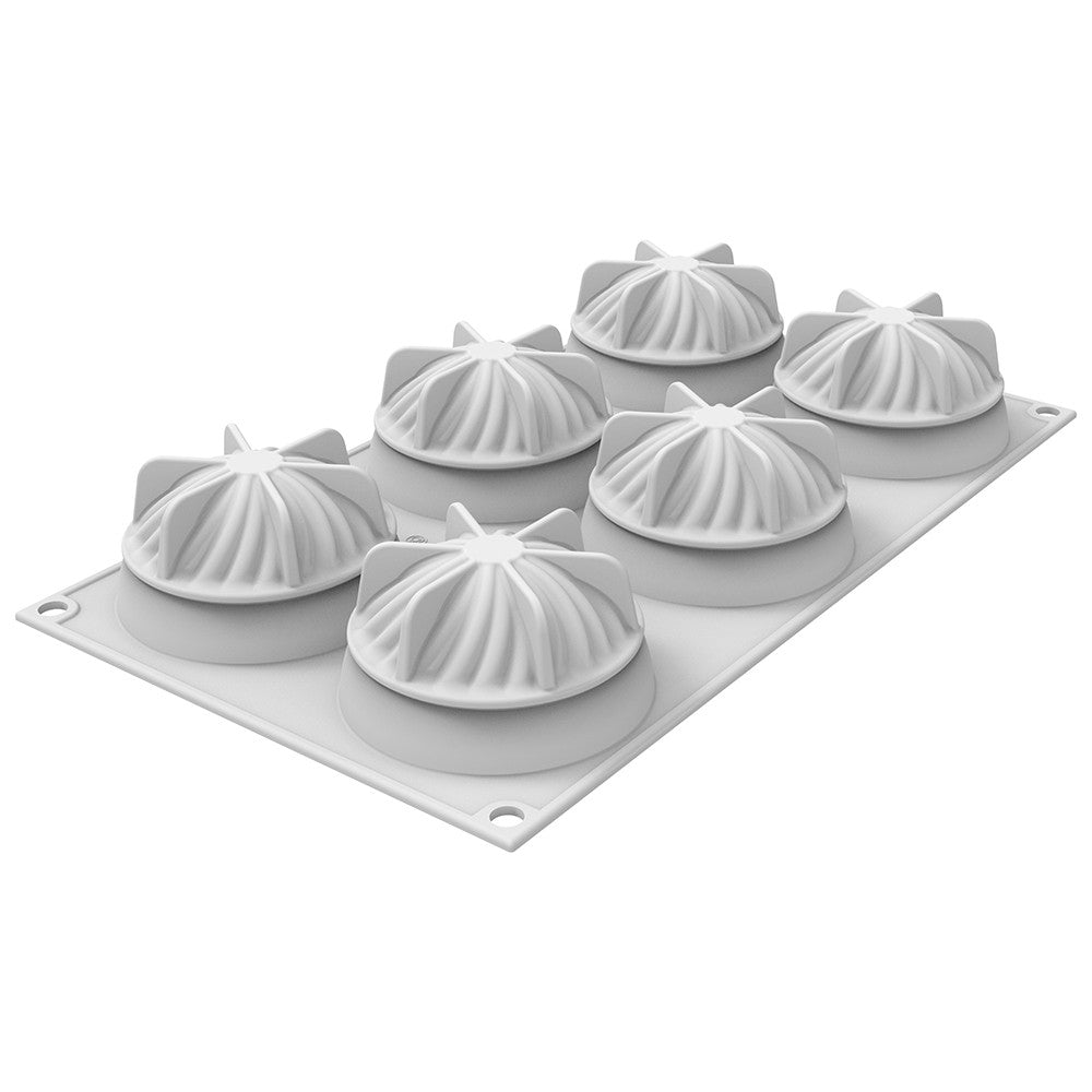 Silikomart Miniwave Mold 73mm, 6 Cavities