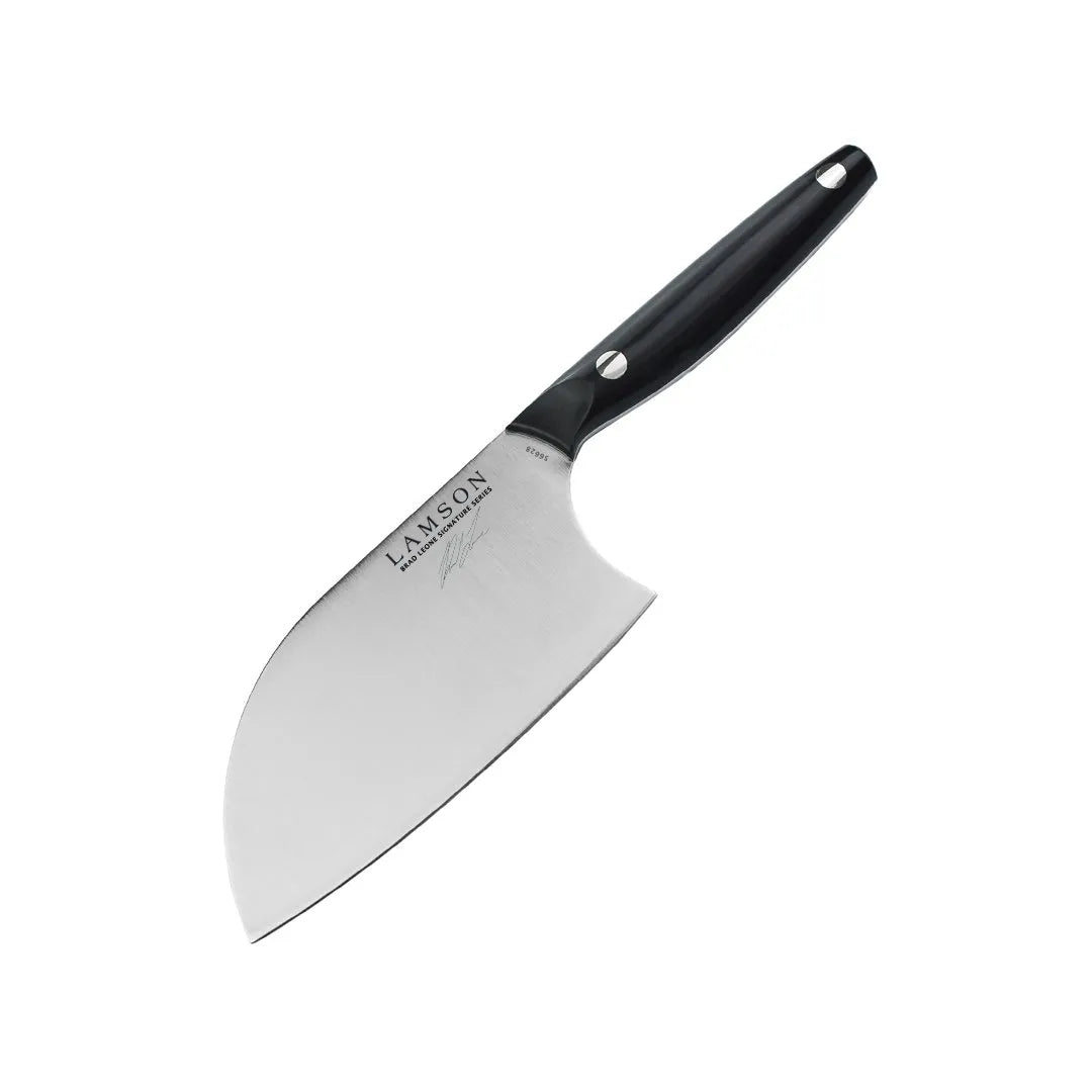 6″ Brad Leone Signature Chinese Santoku Cleaver with NOIR (POM) Handle