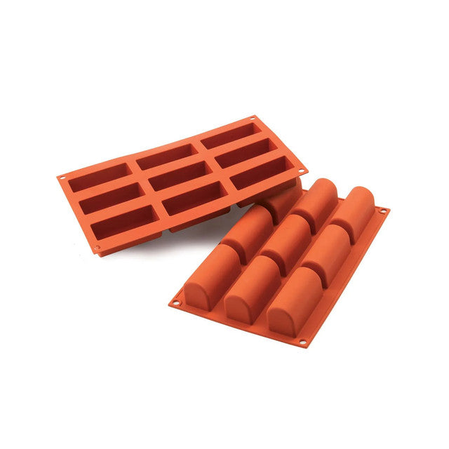 Silikomart Log Mold 1.25” x 3.31”, 9 Cavities