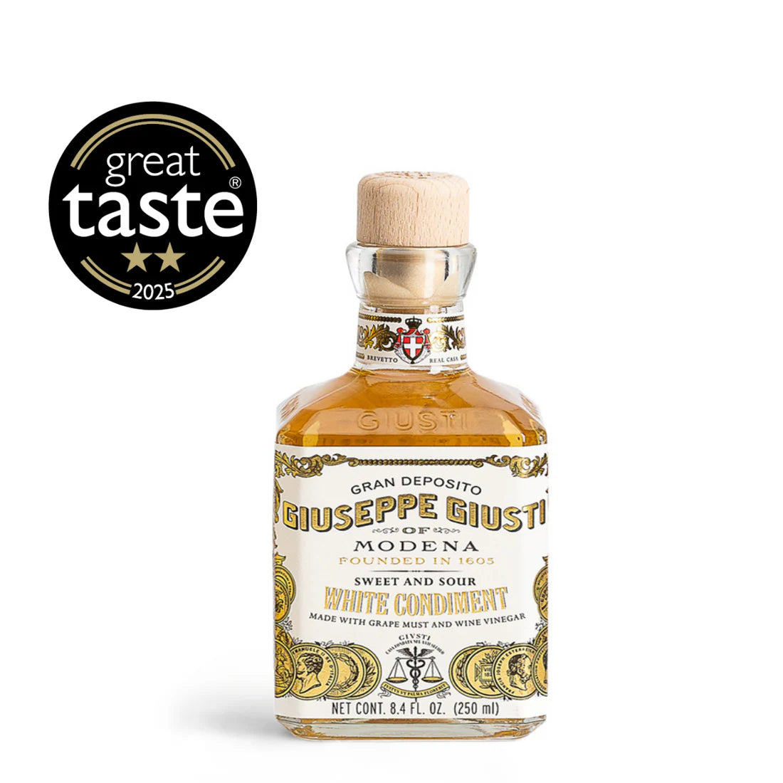 Giuseppe Giusti White Balsamic Condiment 8.4 fl oz (250ml)