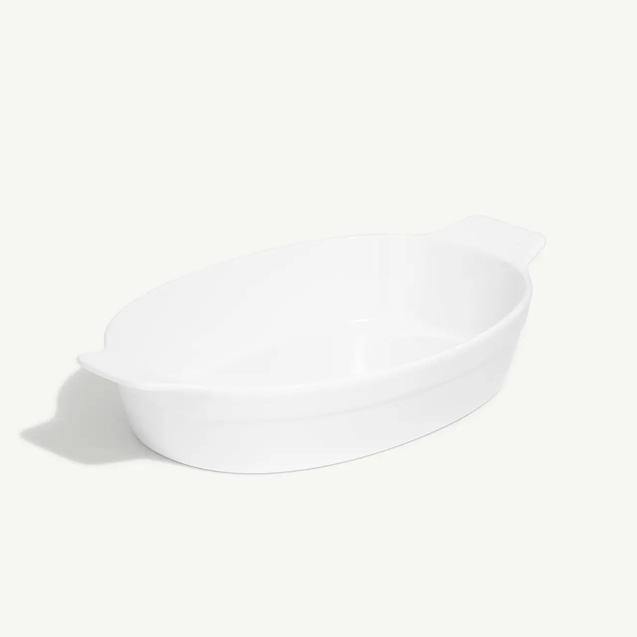 Made In® 10x6.6" Oval Gratin Dish White