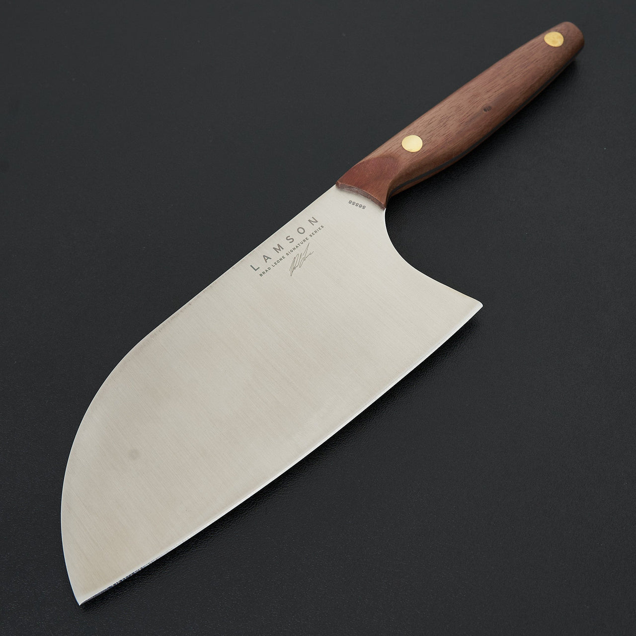 8” Brad Leone Chinese Santoku Cleaver-Knife-LamsonSharp-Carbon Knife Co