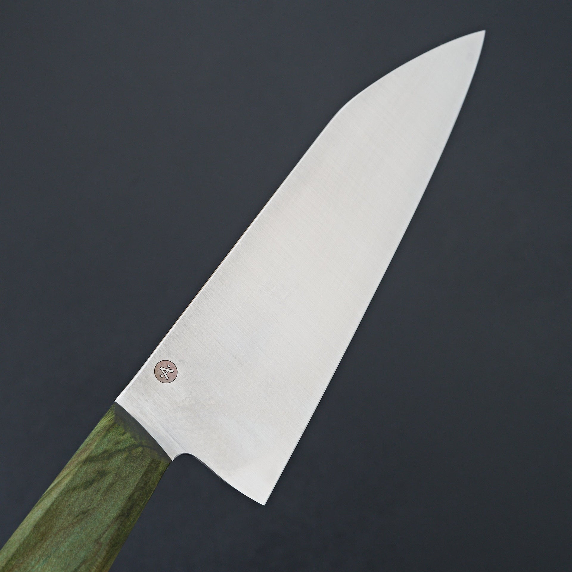 Acre Forge 7" Bunka Green Dyed Maple by Chloe-Knife-Acre Forge-Carbon Knife Co
