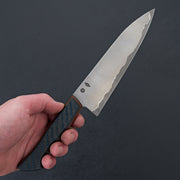 Acre Forge 7" Funayuki Blue & Black Carbon Fiber by Adam-Knife-Acre Forge-Carbon Knife Co