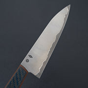 Acre Forge 7" Funayuki Blue & Black Carbon Fiber by Adam-Knife-Acre Forge-Carbon Knife Co