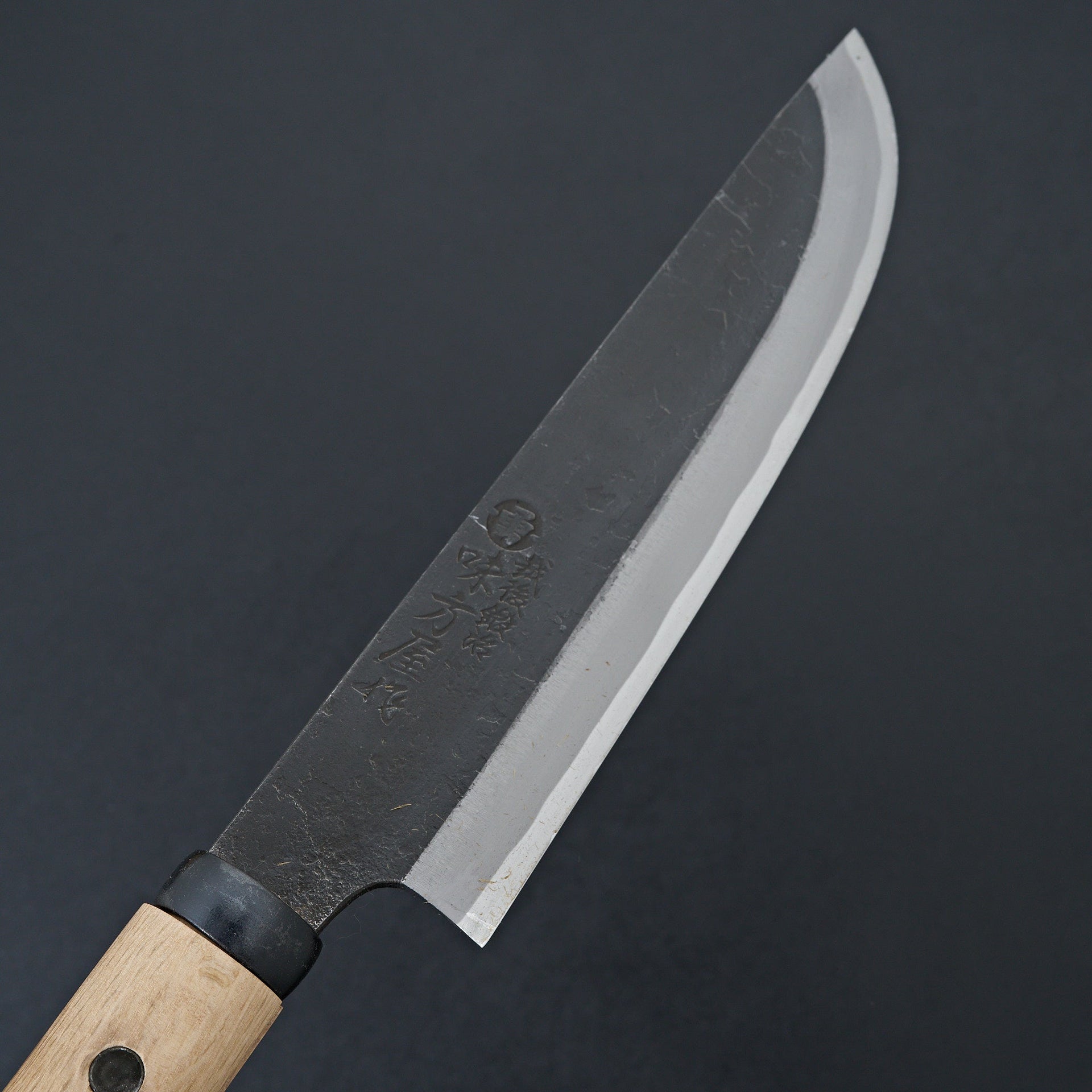 Ajikataya Kengata Hatchet 210mm Oak Handle (Single Bevel)-Knife-Hitohira-Carbon Knife Co