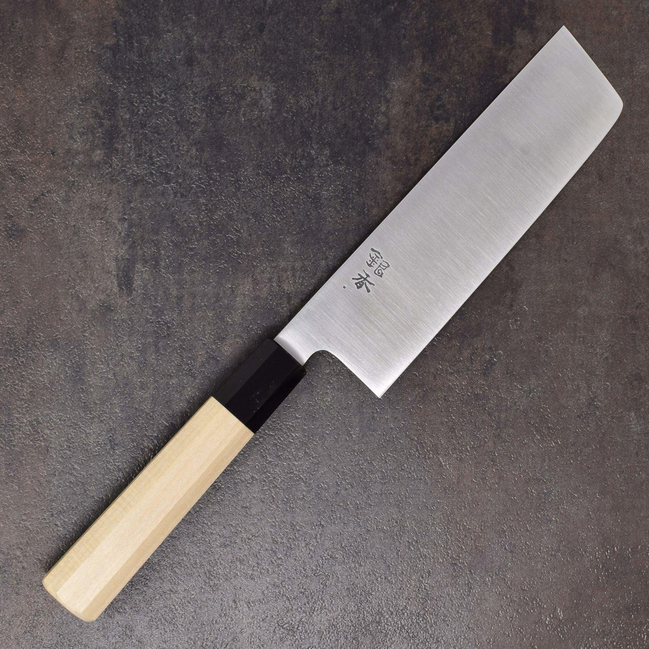 Ashi Ginga Stainless Nakiri 180mm-Knife-Ashi Hamono-Carbon Knife Co