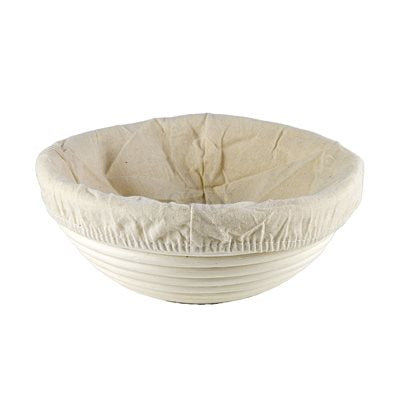 Banneton 8" Round with Liner-Bakeware-NY Cake-Carbon Knife Co