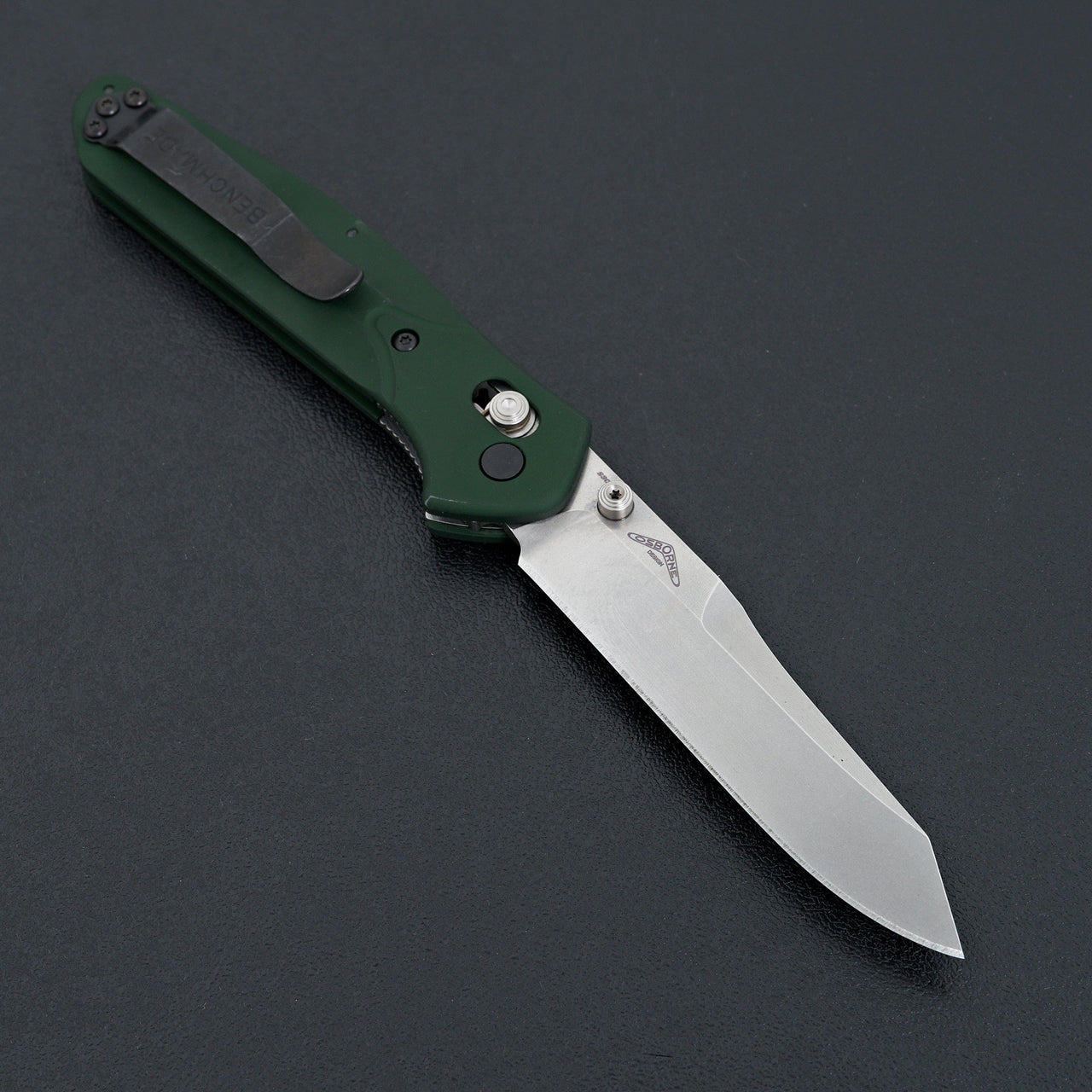 Benchmade 940 Osborne Green Aluminum-Knife-Benchmade-Carbon Knife Co