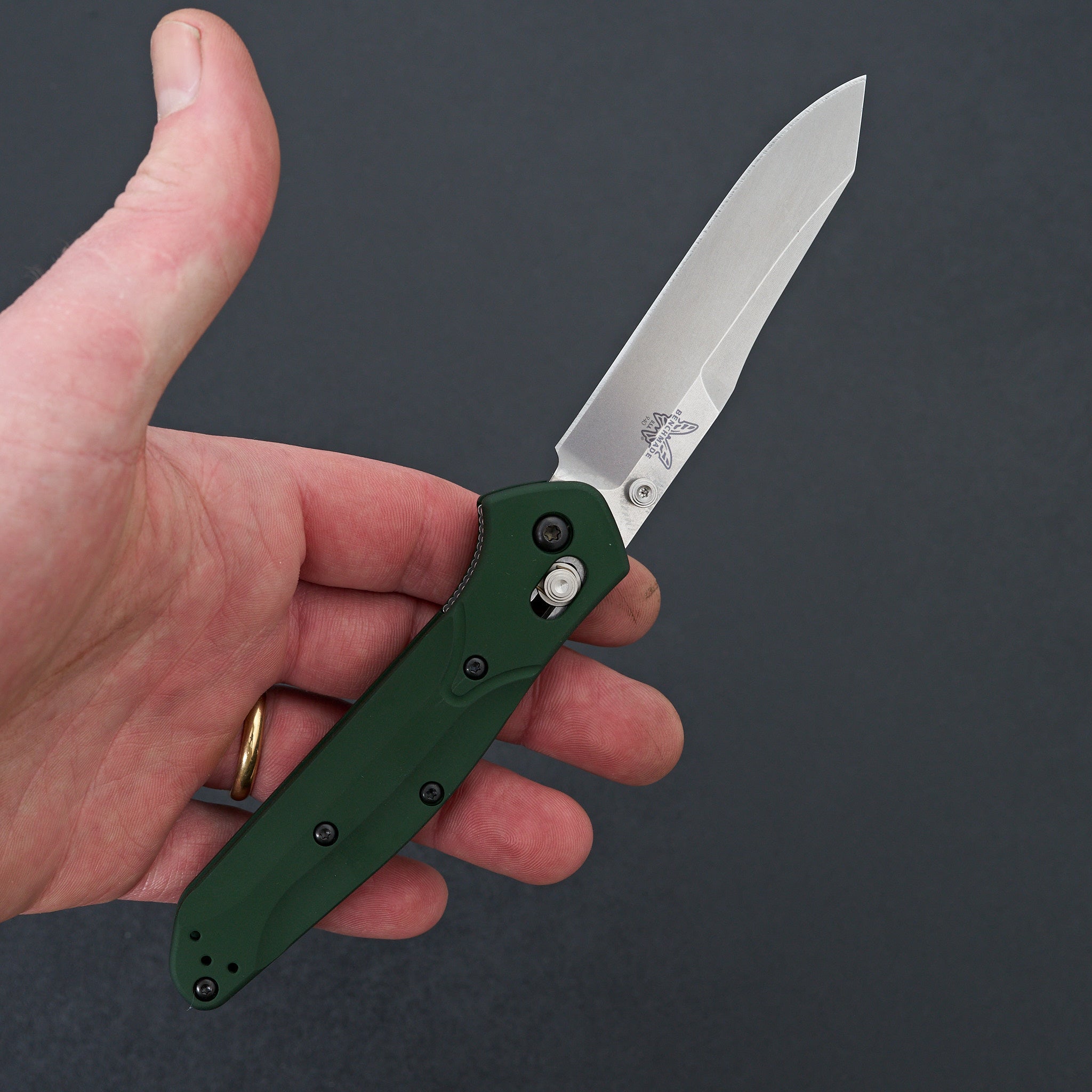 Benchmade 940 Osborne Green Aluminum