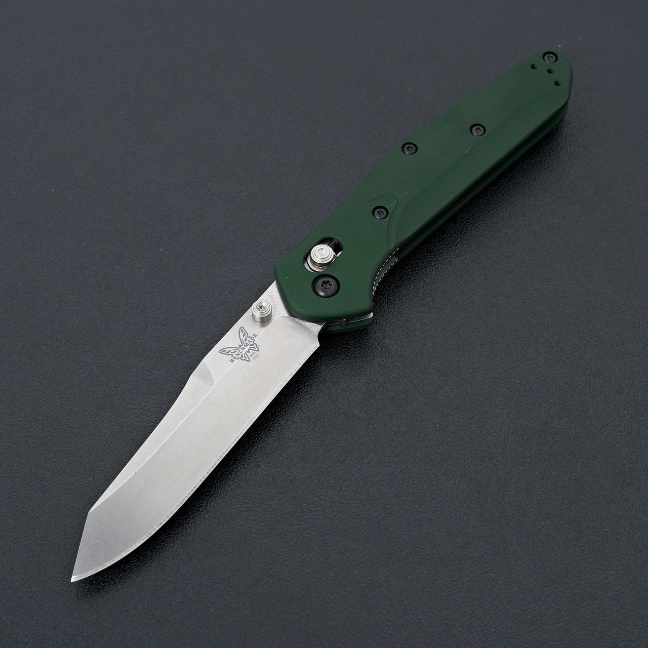 Benchmade 940 Osborne Green Aluminum-Knife-Benchmade-Carbon Knife Co
