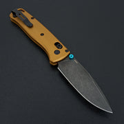 Benchmade Bugout Burnt Brass Alminum-Knife-Benchmade-Carbon Knife Co