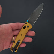 Benchmade Bugout Burnt Brass Alminum-Knife-Benchmade-Carbon Knife Co