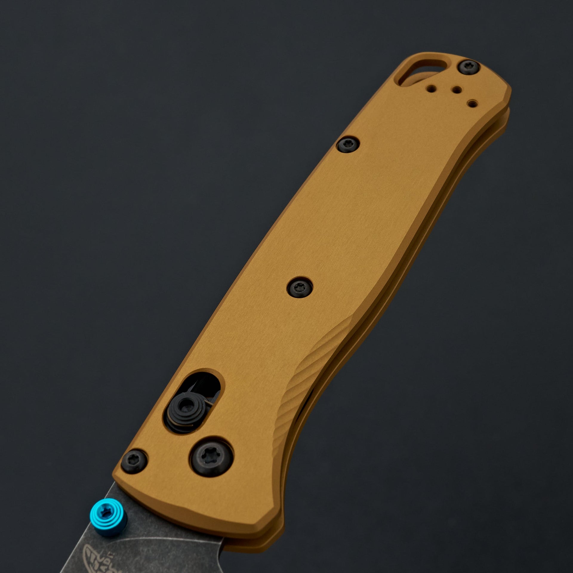 Benchmade Bugout Burnt Brass Alminum-Knife-Benchmade-Carbon Knife Co