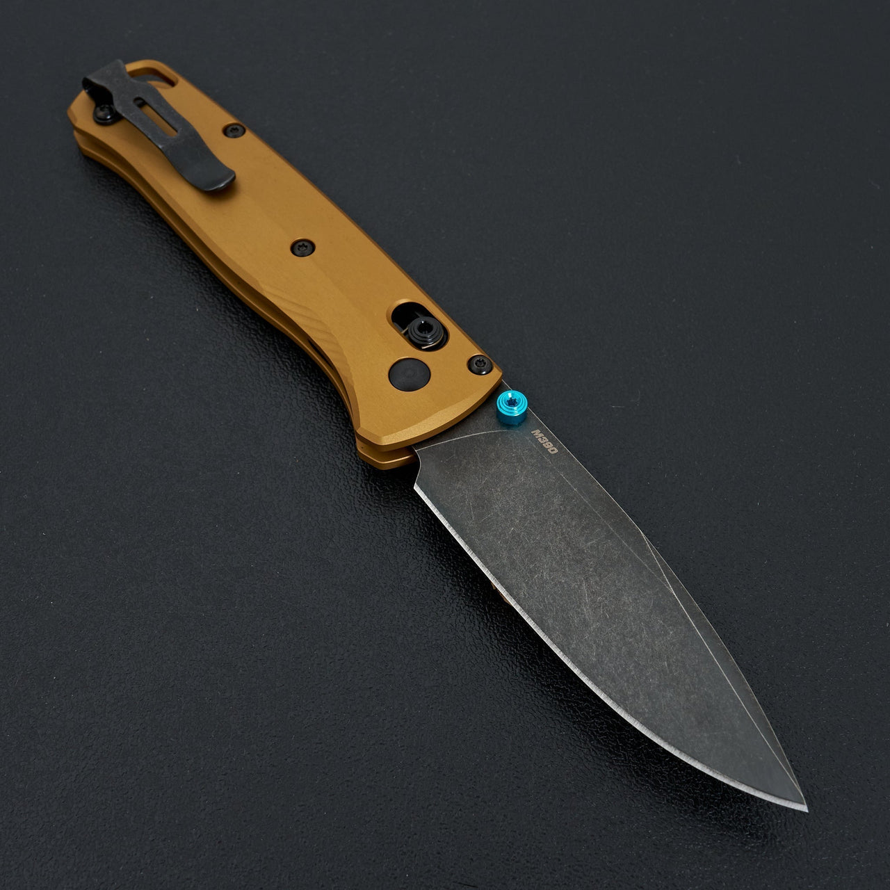 Benchmade Bugout Burnt Brass Alminum-Knife-Benchmade-Carbon Knife Co