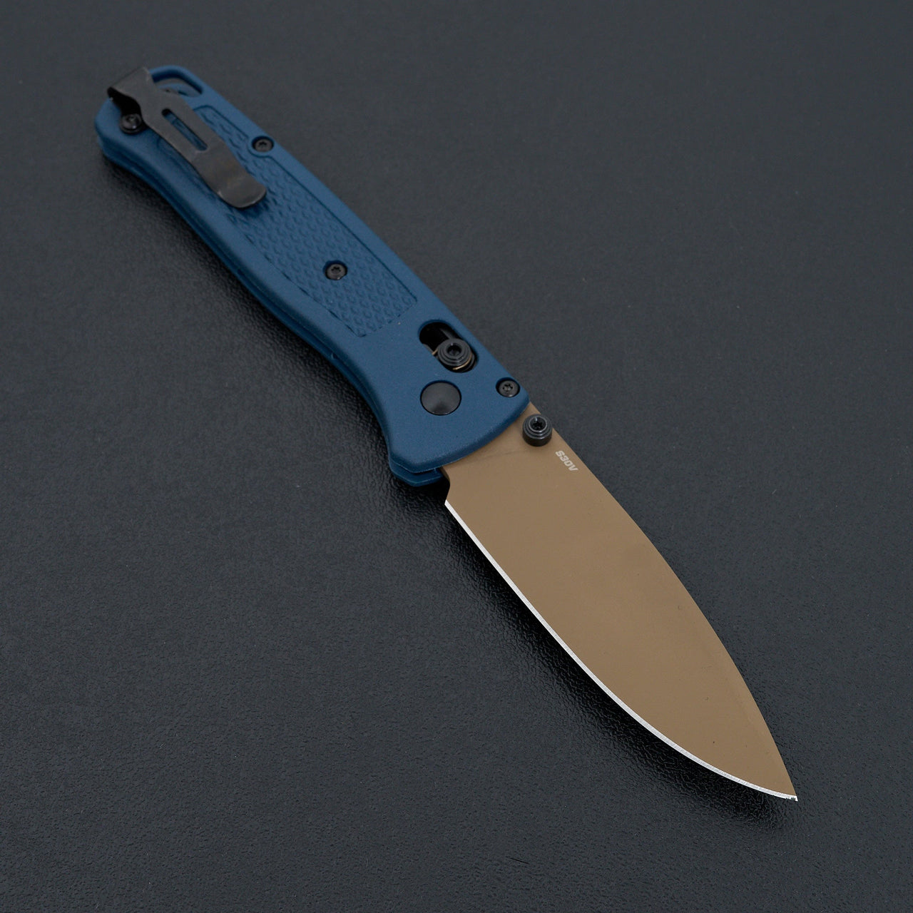 Benchmade Bugout Crater Blue Grivory-Knife-Benchmade-Carbon Knife Co