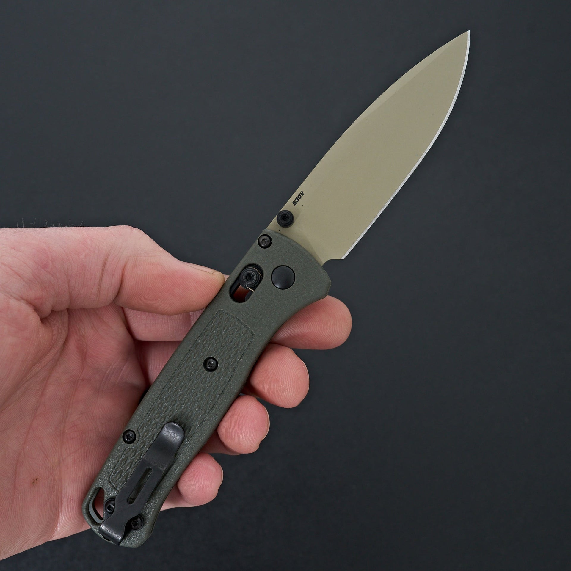 Benchmade Bugout Dark Olive Grivory-Knife-Benchmade-Carbon Knife Co