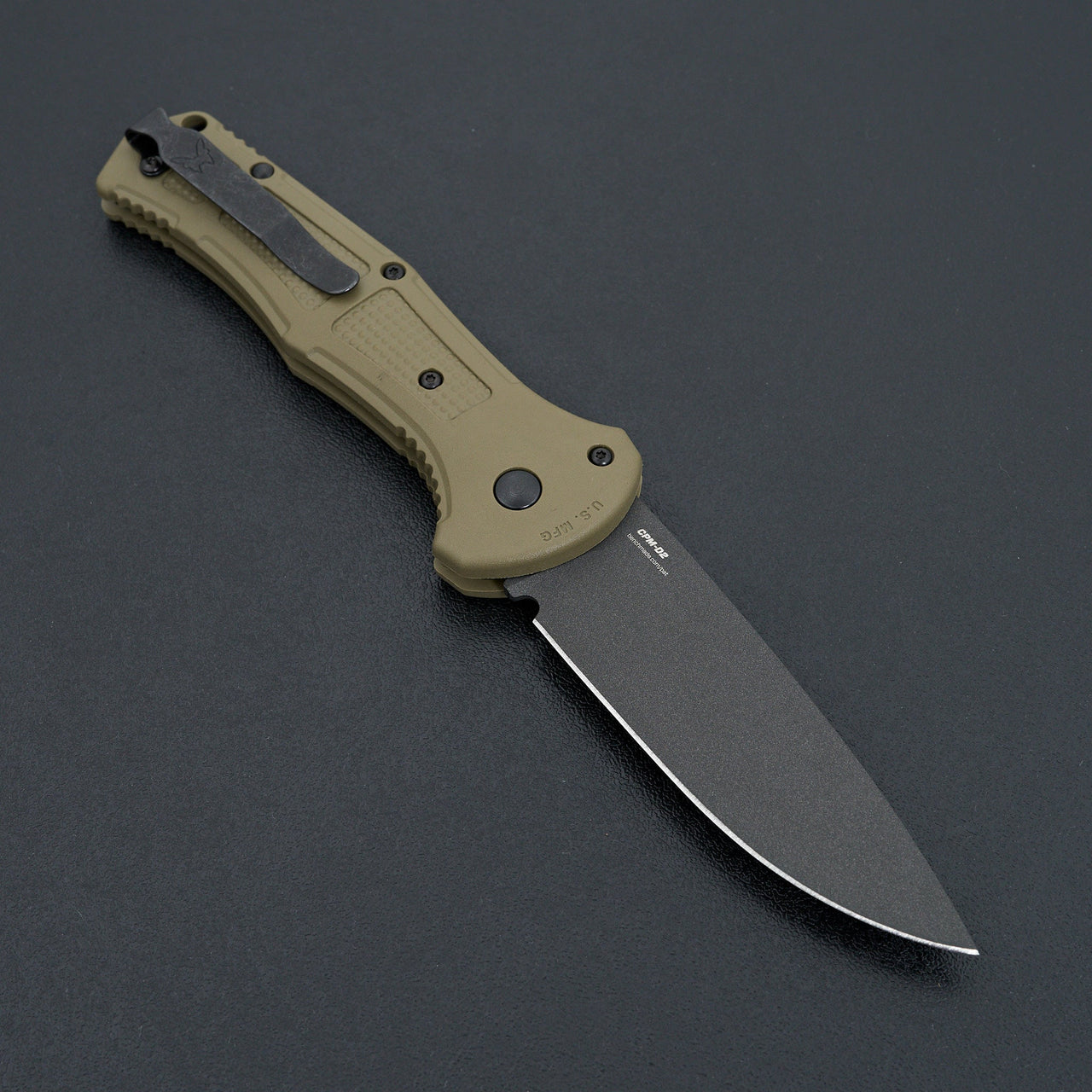 Benchmade Claymore Automatic Knife Ranger Green Grivory-Knife-Benchmade-Carbon Knife Co
