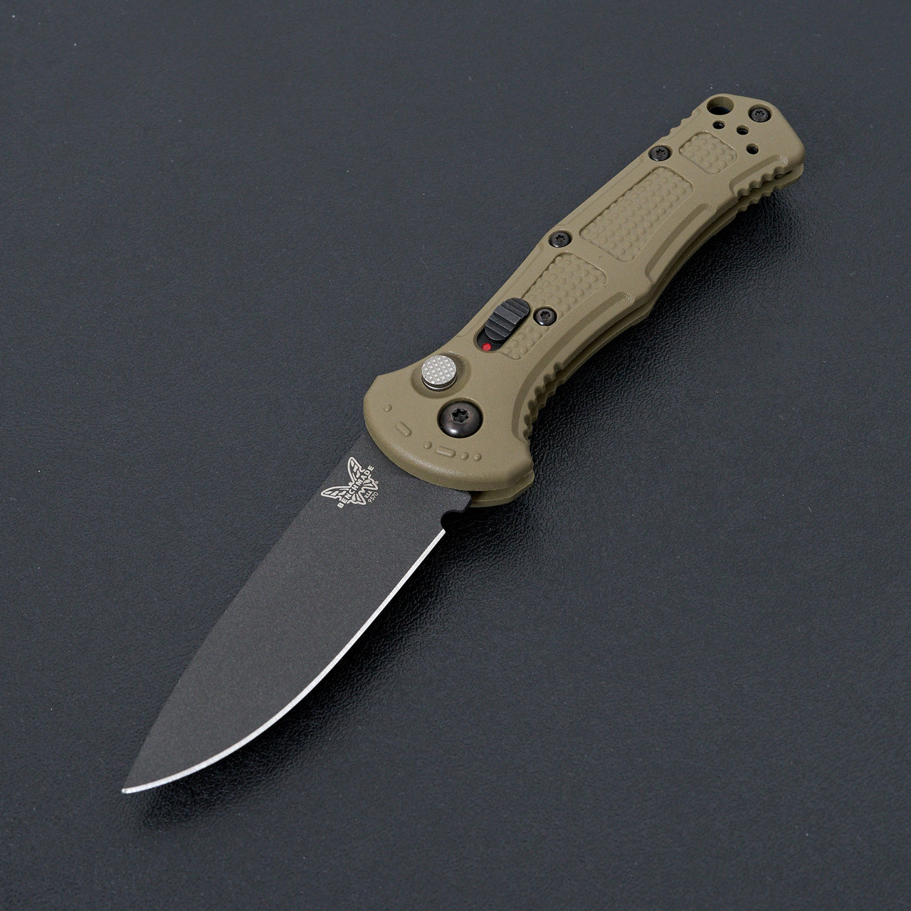 Benchmade Mini Claymore Automatic Knife Ranger Green Grivory-Knife-Benchmade-Carbon Knife Co