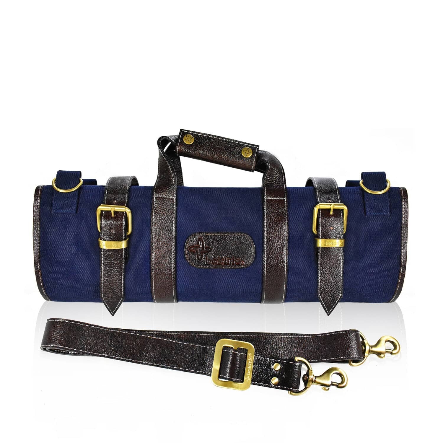 Boldric 17 Pocket Canvas Knife Bag Navy-Accessories-Boldric-Carbon Knife Co