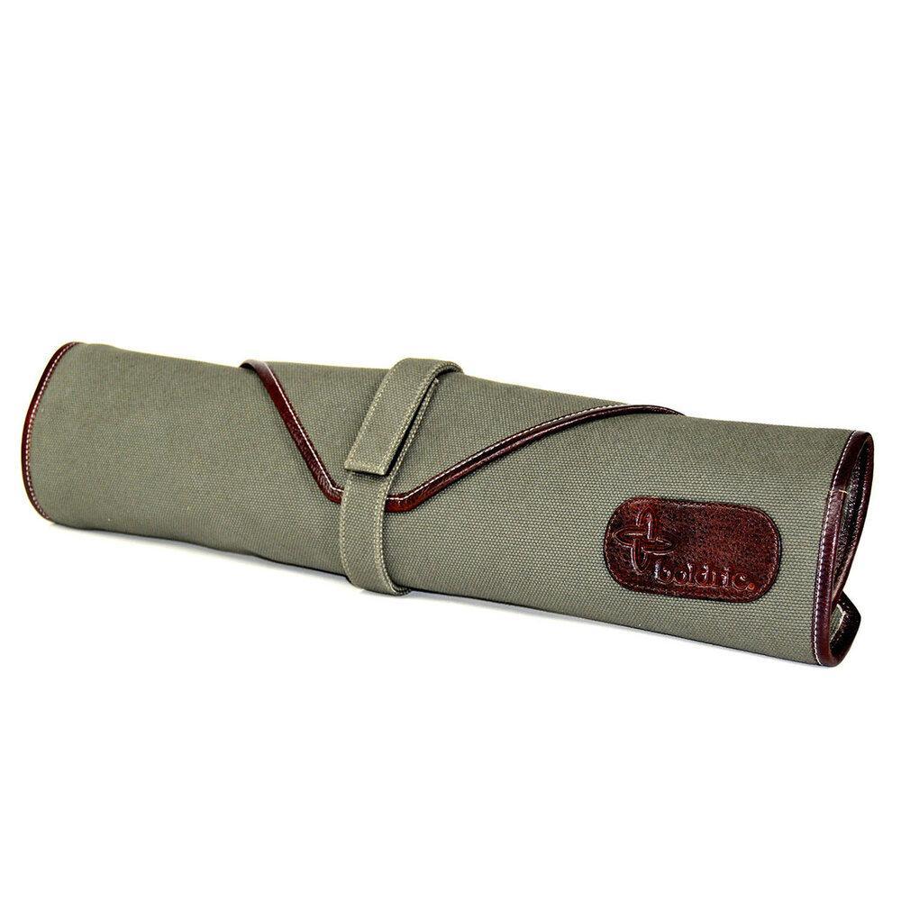 Boldric 6 Pocket Canvas Knife Bag Green-Accessories-Boldric-Carbon Knife Co