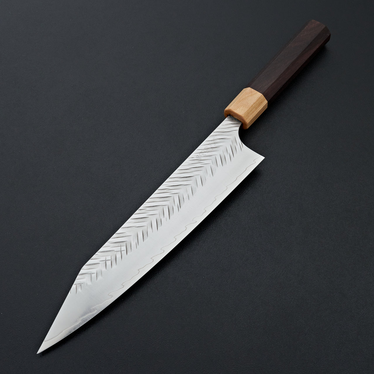 Yoshimi Kato SPG STRIX V-Hammered Kiritske Gyuto 210mm