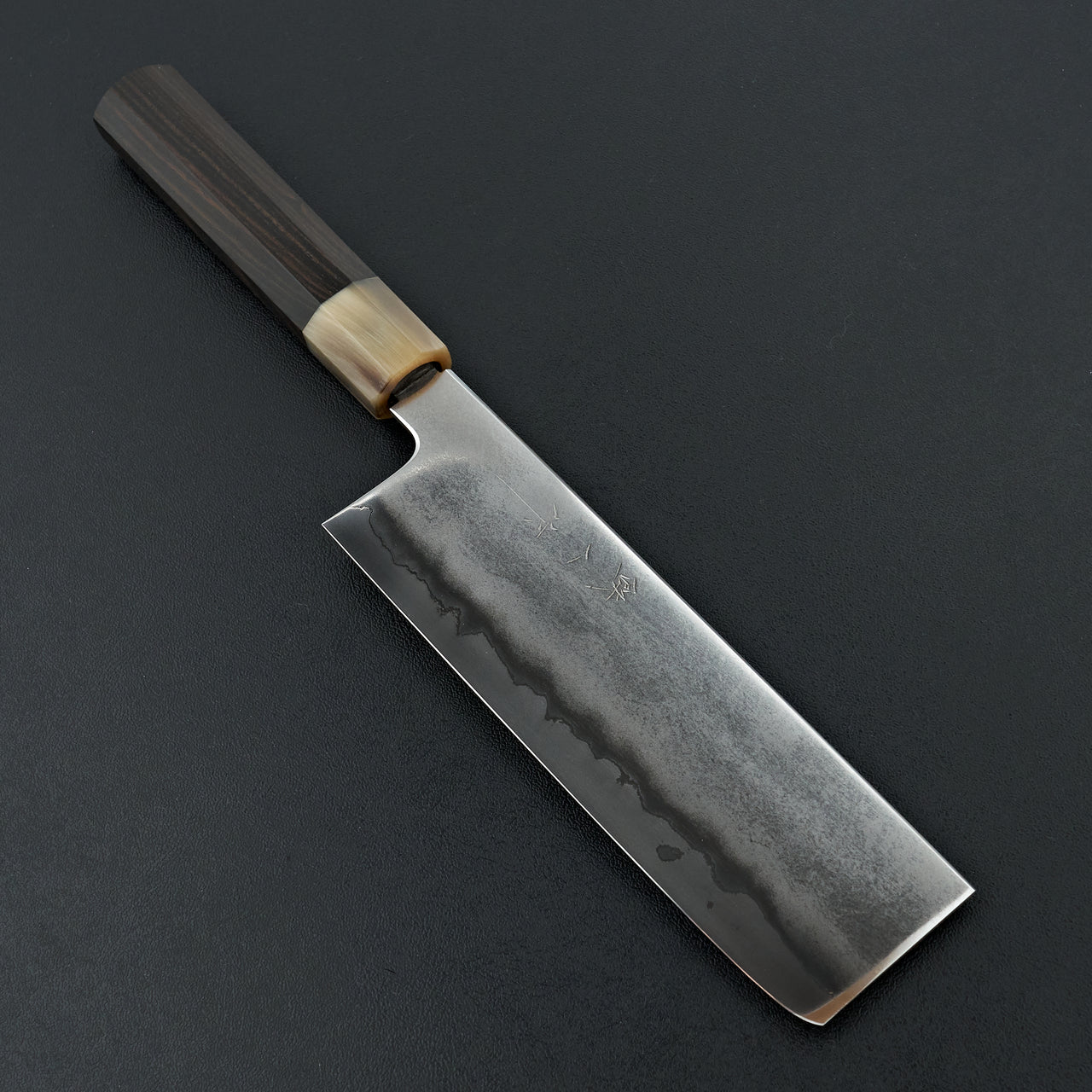 Tetsujin Silver #3 Metal Flow Nakiri 180mm Taihei Makassar Ebony Handle