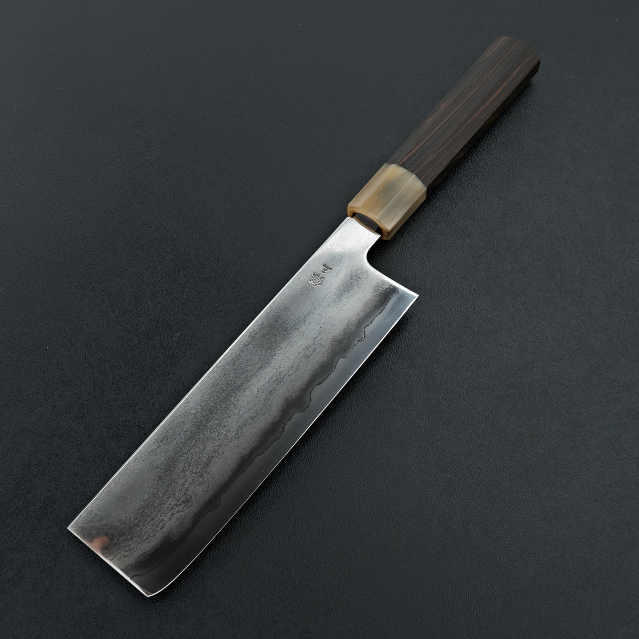 Tetsujin Silver #3 Metal Flow Nakiri 180mm Taihei Makassar Ebony Handle