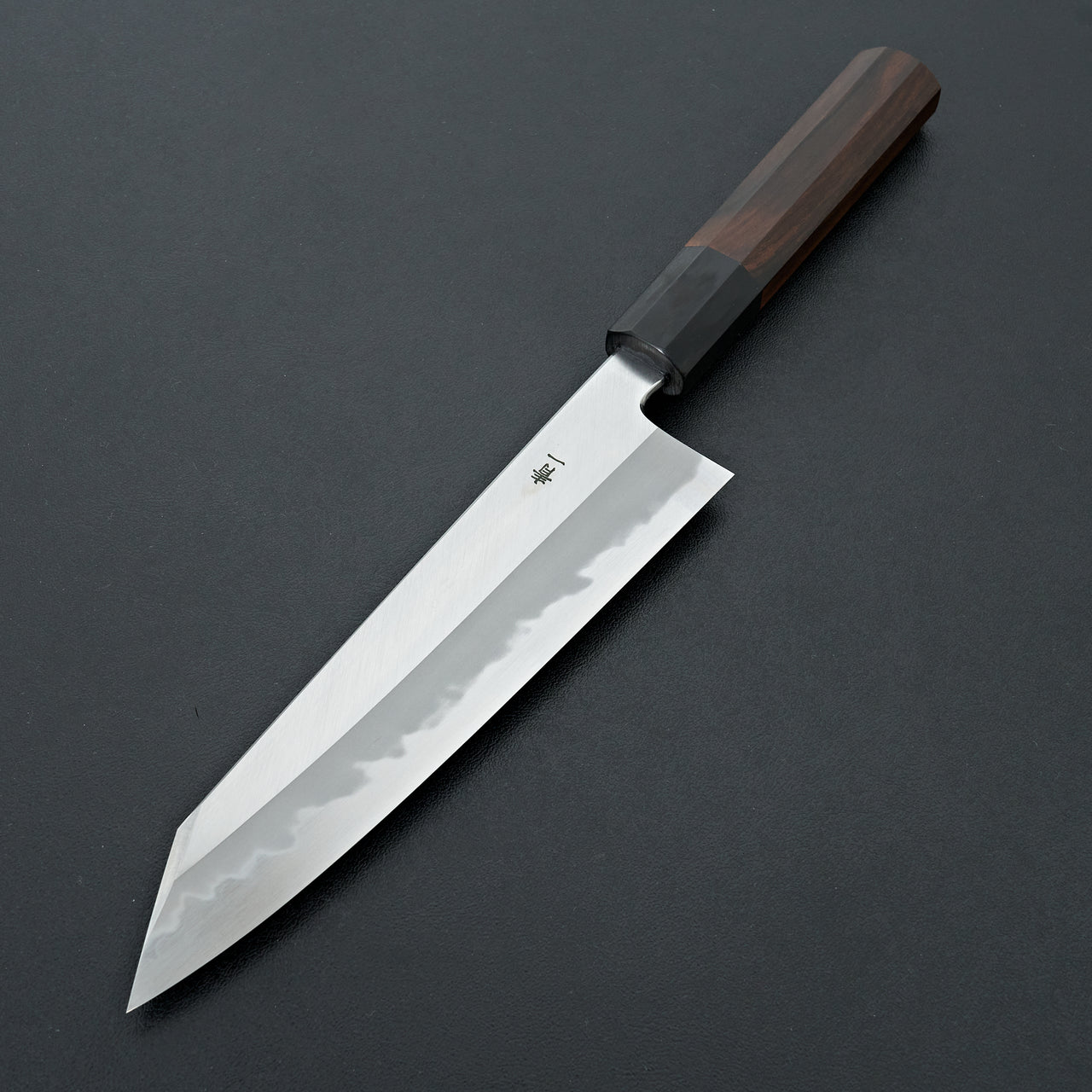 (Limited) Hitohira Tanaka Kyuzo Blue #1 Migaki Kiritsuke Gyuto 195mm Taihei Makassar Ebony Handle