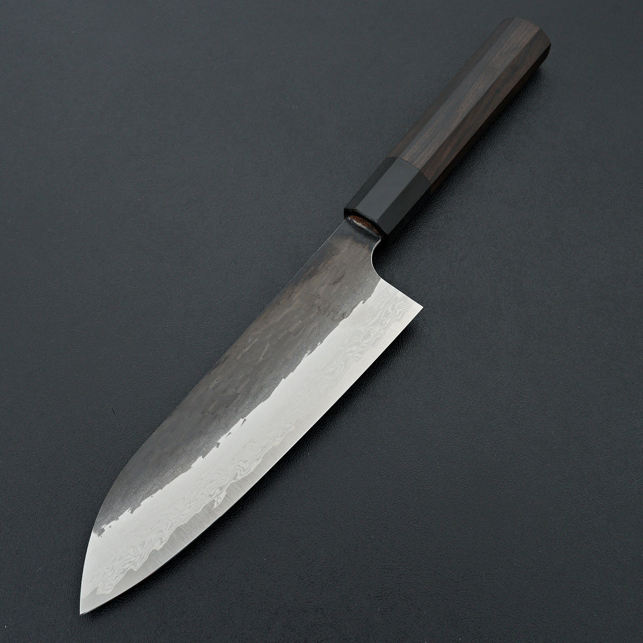 Nigara Hamono VG XEOS Kurouchi Damascus Santoku 180mm