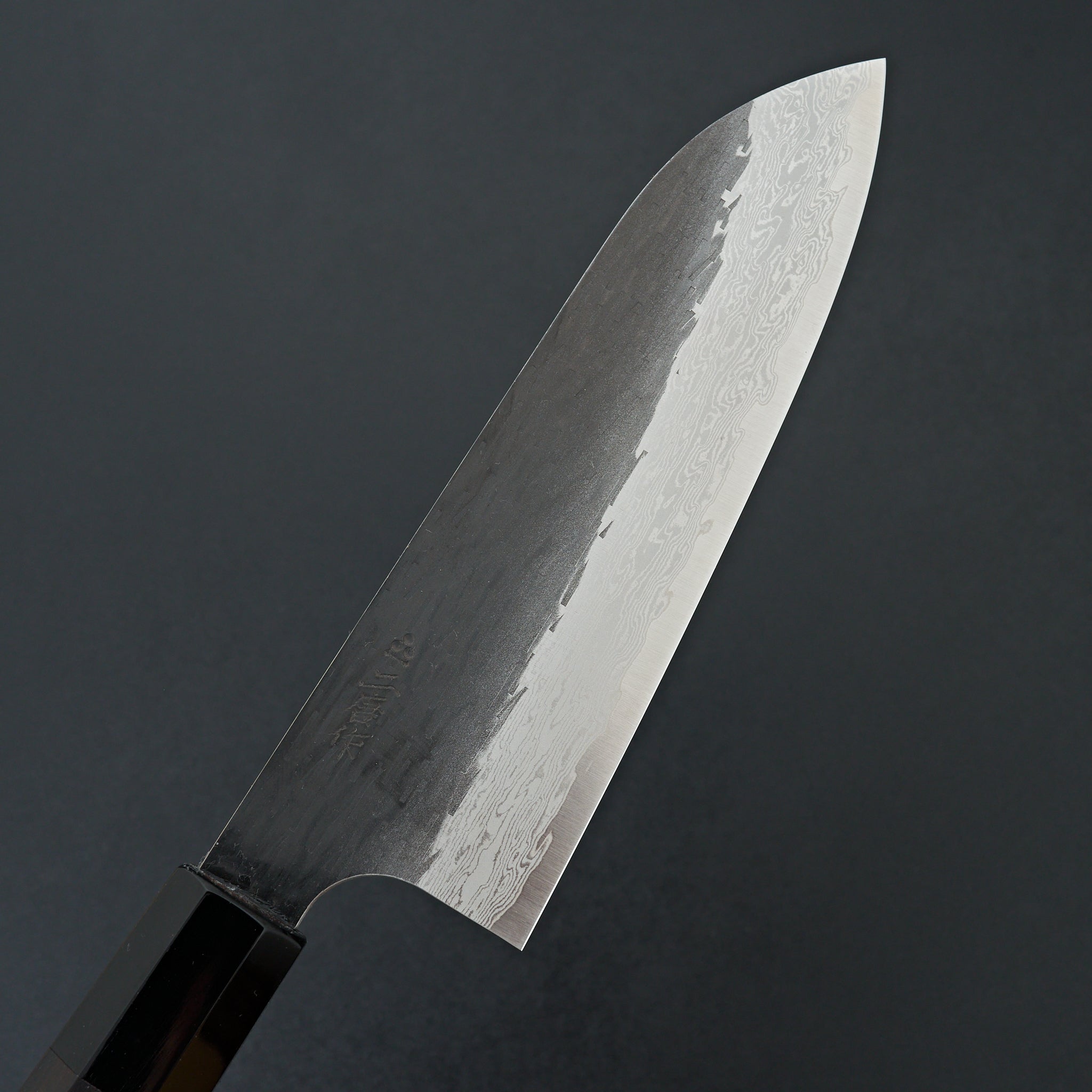 Nigara Hamono VG XEOS Kurouchi Damascus Santoku 180mm