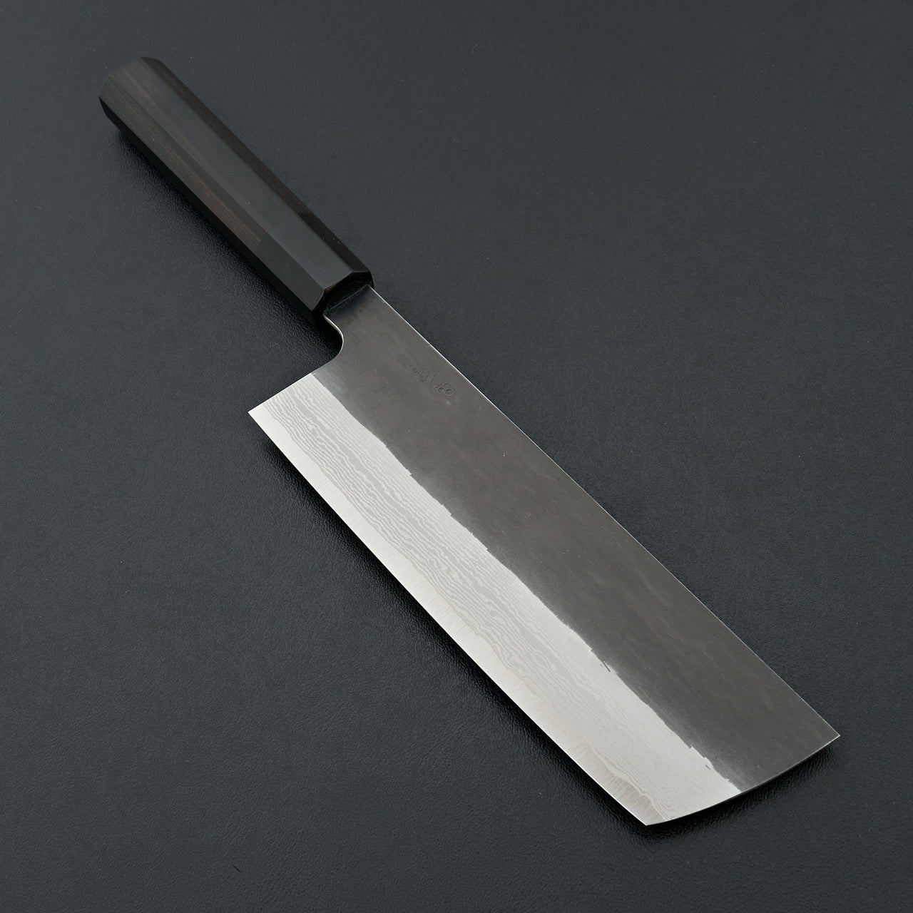 Nigara Hamono VG XEOS Kurouchi Damascus Nakiri 180mm