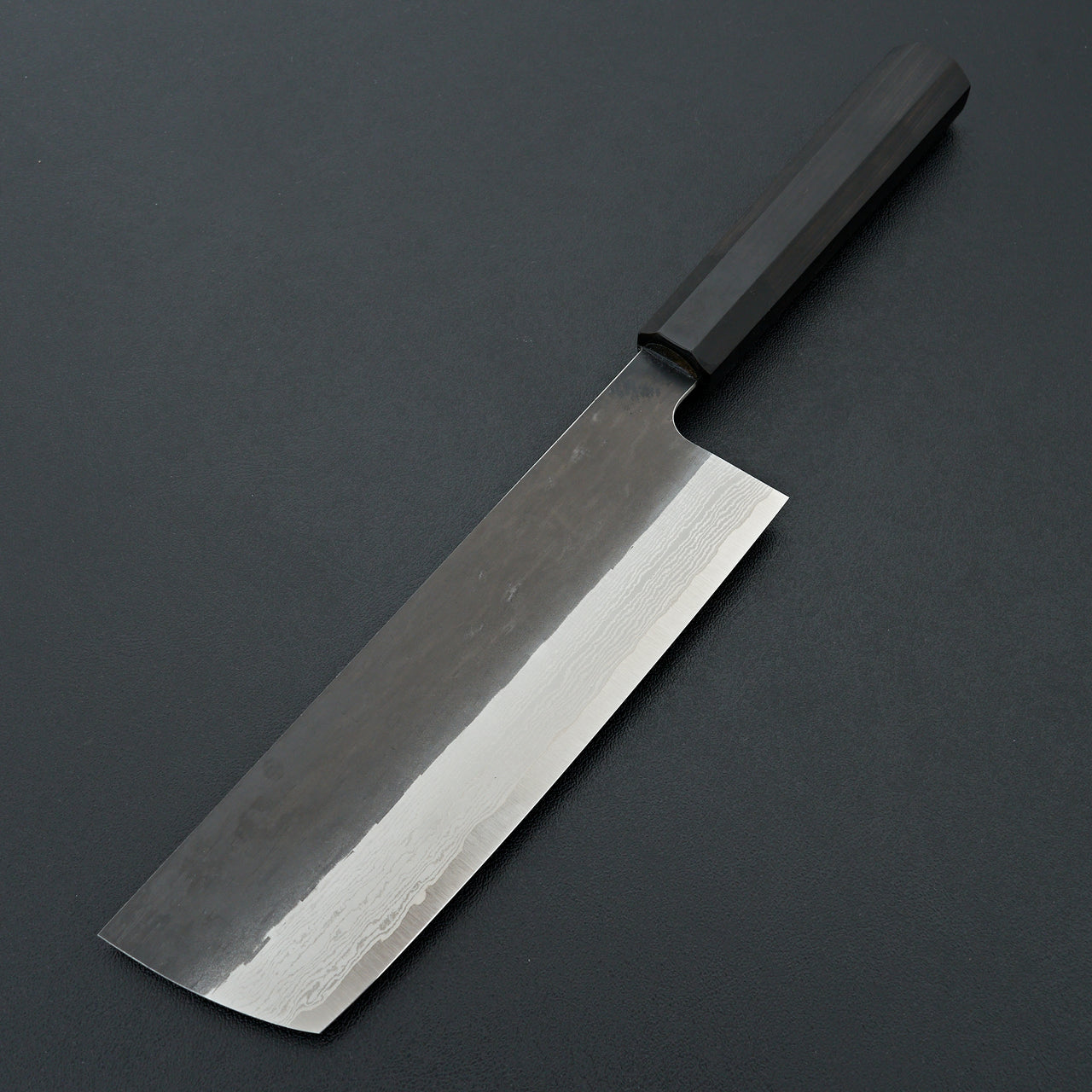Nigara Hamono VG XEOS Kurouchi Damascus Nakiri 180mm